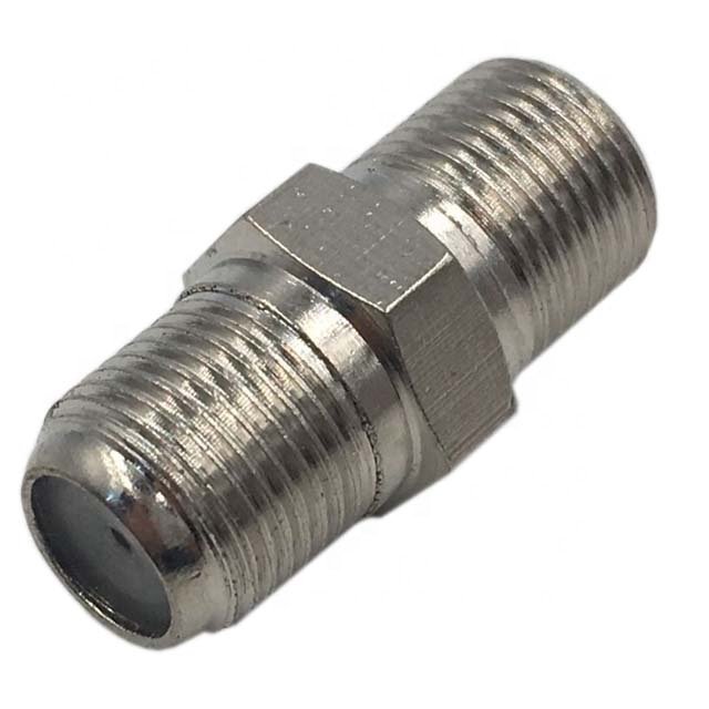 factory direct brass zinc F81 female to female RF coaxial female F jack connector