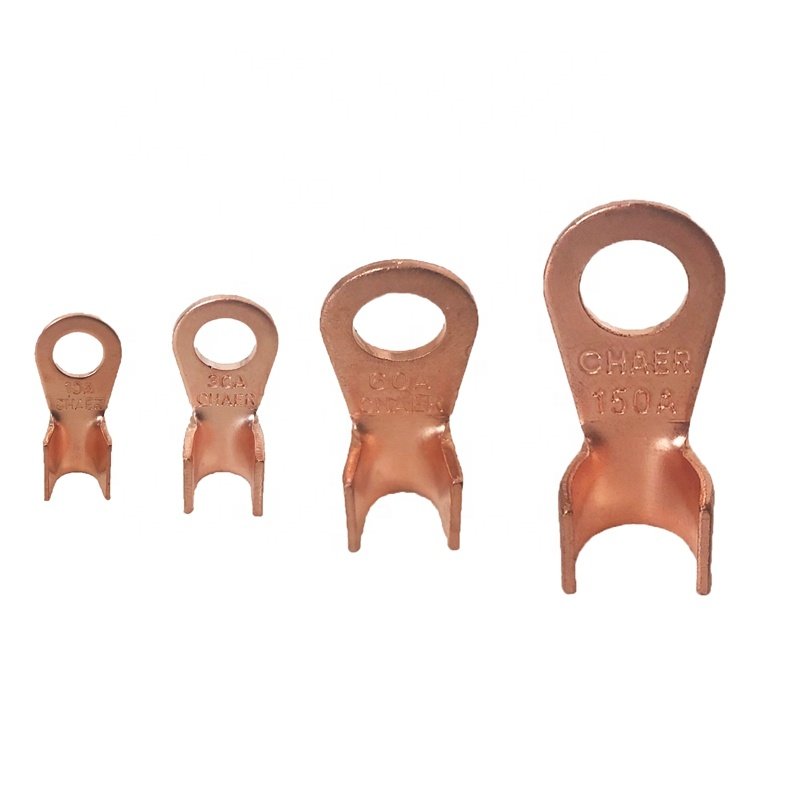 Chaer red copper open tip cable connector terminals ot-20A electrical terminal battery terminals