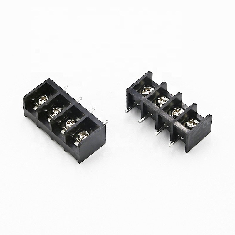 HB9500 electric 9.5mm pcb feed through barrier strip brass terminal block wire connector