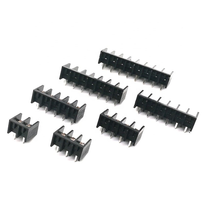 HB9500 electric 9.5mm pcb feed through barrier strip brass terminal block wire connector