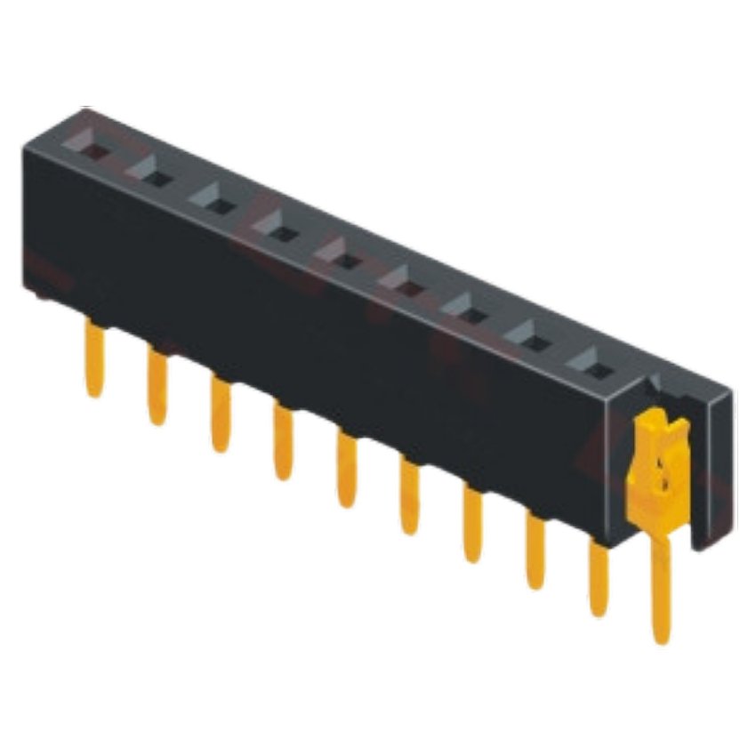 2.0mm H=4.0/4.3/4.6mm single row female header connector for straight type