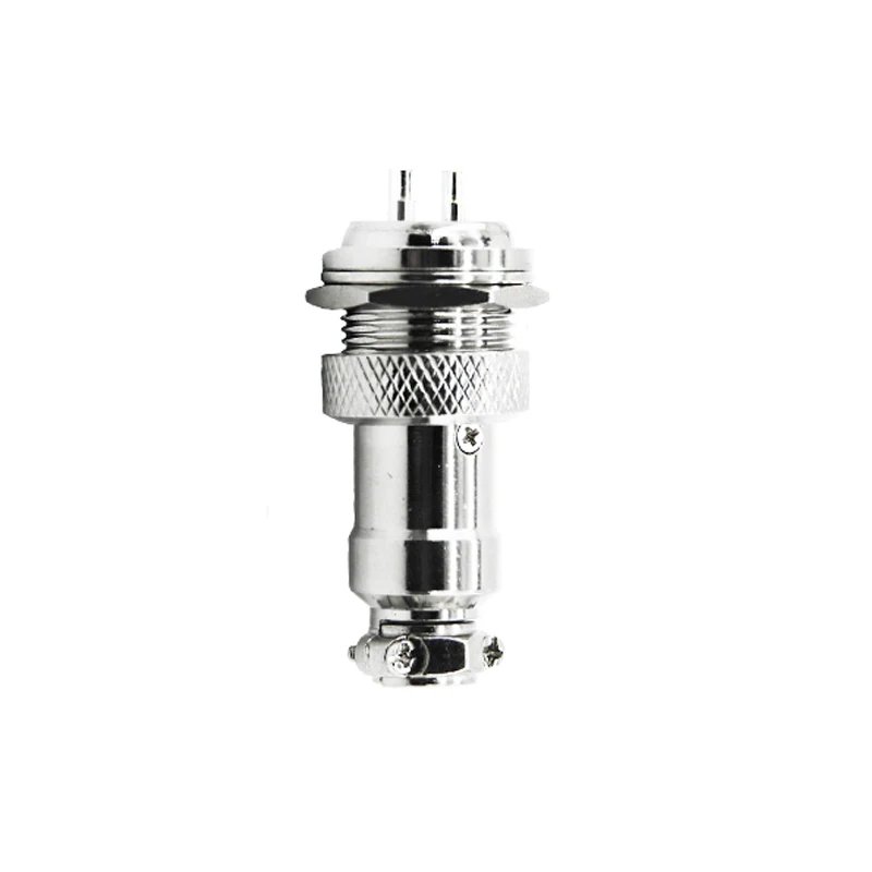 Aviation Plug GX12 Male+Female Wire Panel Metal Connector 2/3/4/5/6/7 Pin Through Wall Type Cable Connector