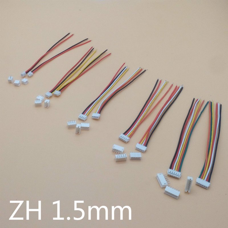 SH1.0 1.25 ZH1.5 PH2.0 XH2.54 Connector Female+Male 2/3/4/5/6/7/8/9/10P Plug With Cable 10/20/30cm