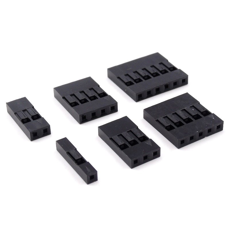 Dupont Plastic Shell 2.54mm Single /Double Row Dupont Connector 1P/2P/3P/4P/5P/6P/7P/8P/9P/10P 2*4pin/2*5pin Housing