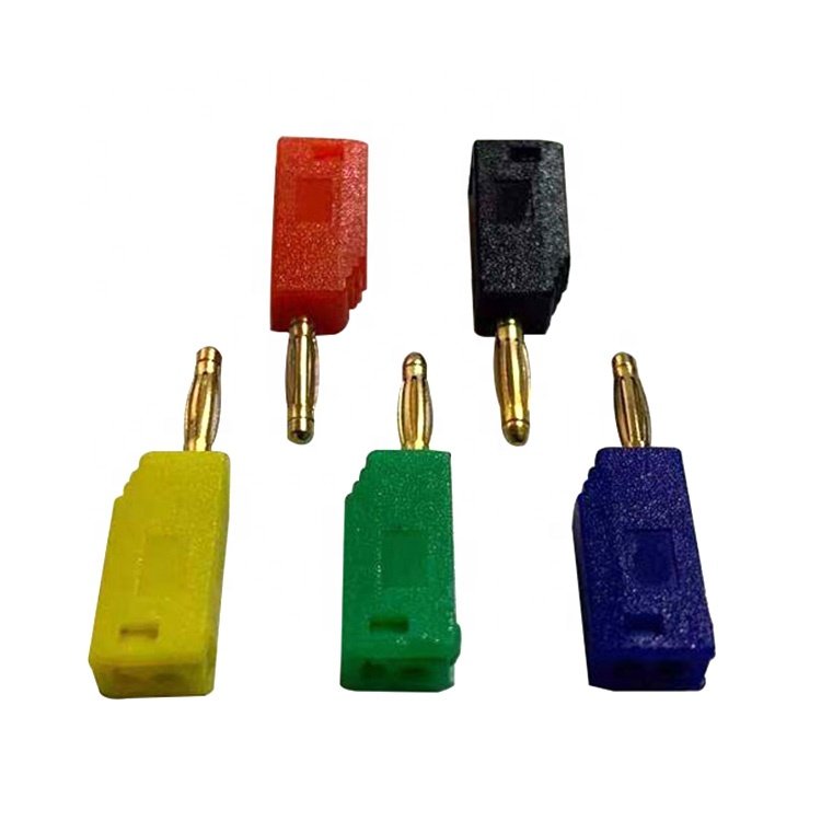 2mm vertical banana plug connector male green 2.0mm copper banana connector for speakers