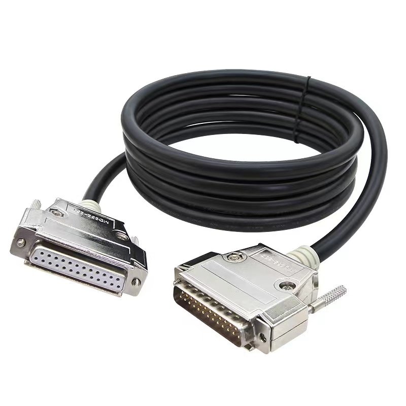 Factory Selling Female DB25 Female Crimp Connector, DB25 Metal Housing D-SUB 25 Pin Connector