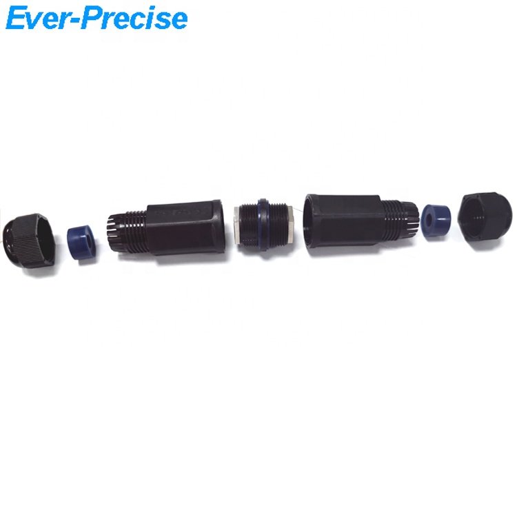 IP67 Female to Female Coupling Outdoor Waterproof rj45 connector long type waterproof conector rj45