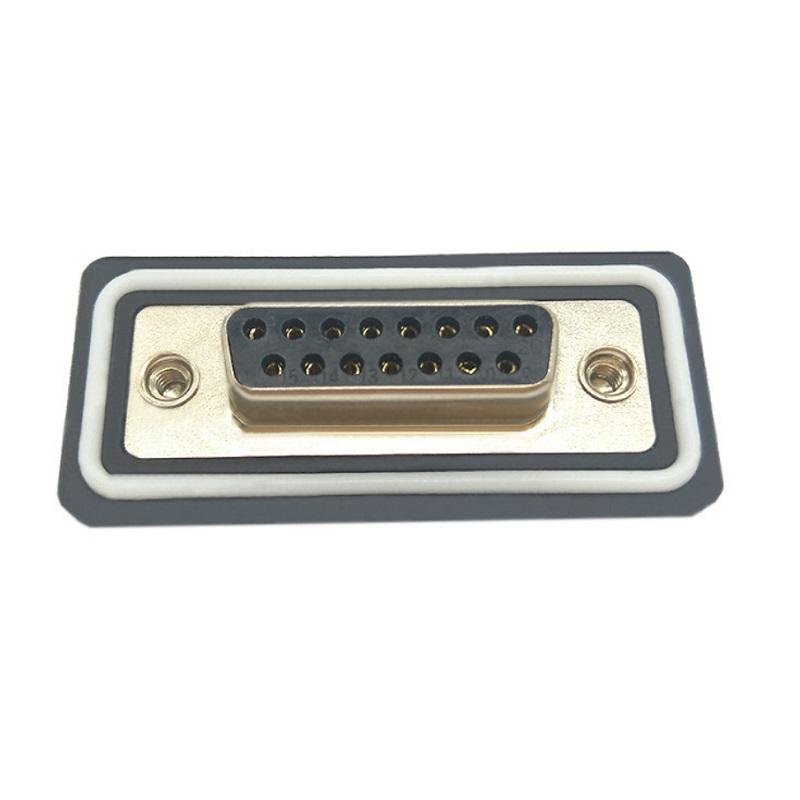 High Power d-sub waterproof connector D-SUB 15Pin female IP67 Waterproof connector db 15 pin for Panel Mount
