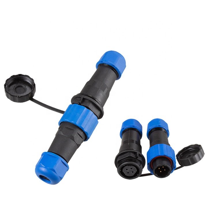 Electrical Wire Cable Male Female Round Plug Socket SD16 Docking SP16 kit 4Pin Low Voltage IP68 Waterproof Connector