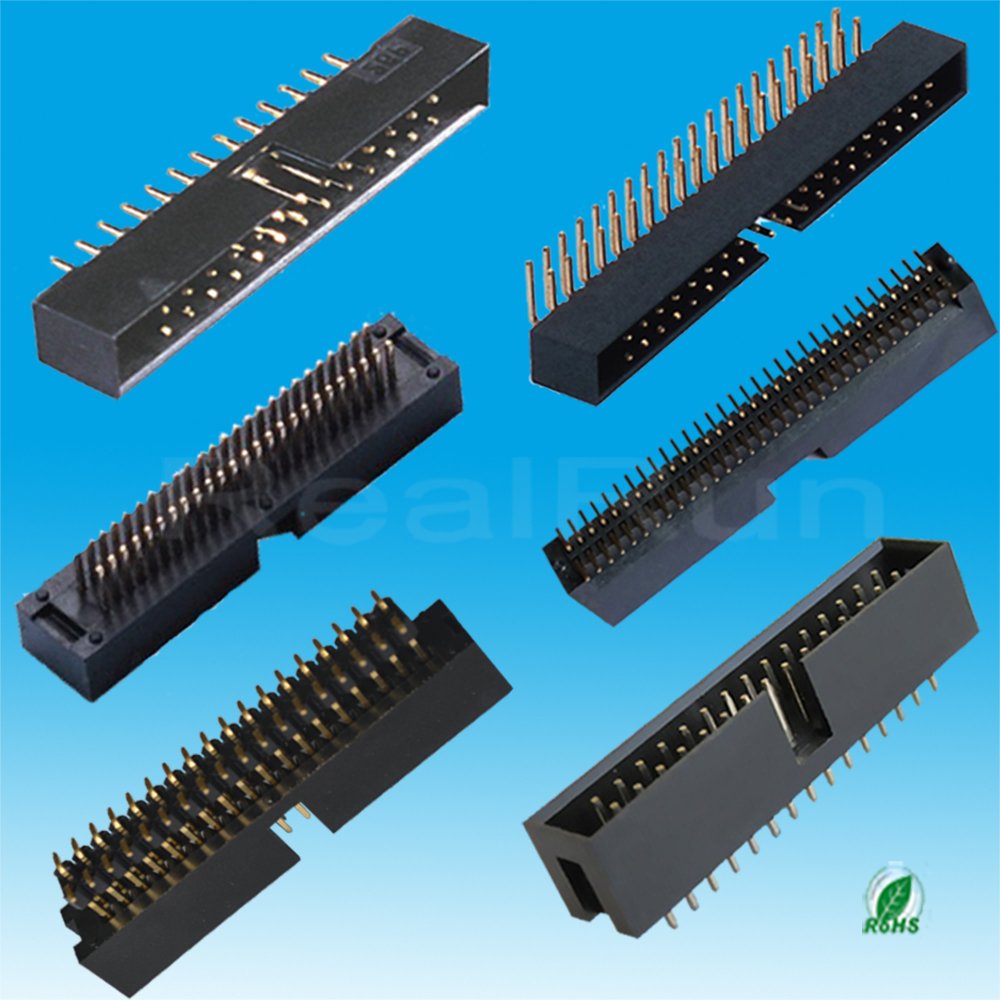 PCB Connector SMT/Straight/Right Angle Type 1.27 /2.00 /2.54mm IDC Box Header Connector