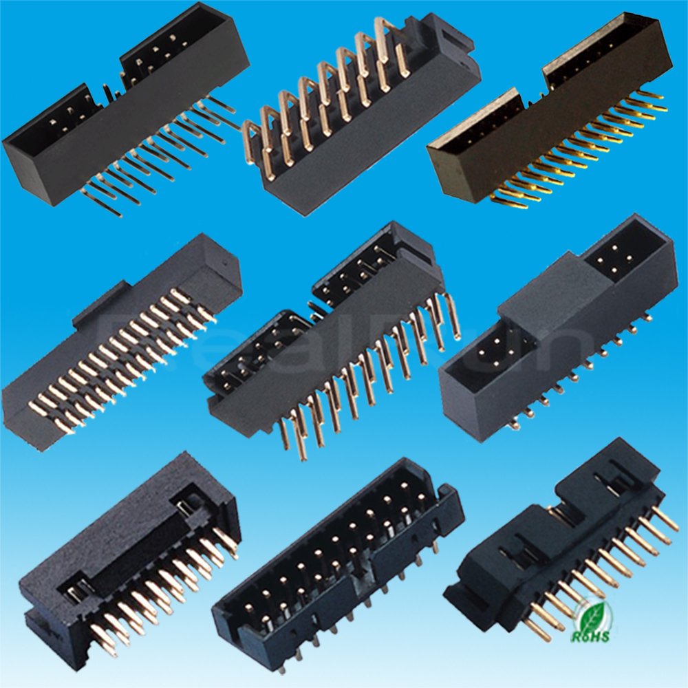 PCB Connector SMT/Straight/Right Angle Type 1.27 /2.00 /2.54mm IDC Box Header Connector