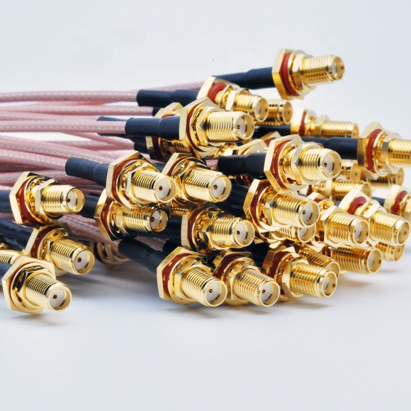 SMA male to SMA waterproof female connector crimp for RG316 cable