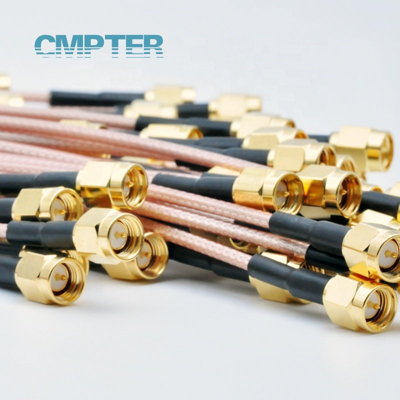 SMA male to SMA waterproof female connector crimp for RG316 cable