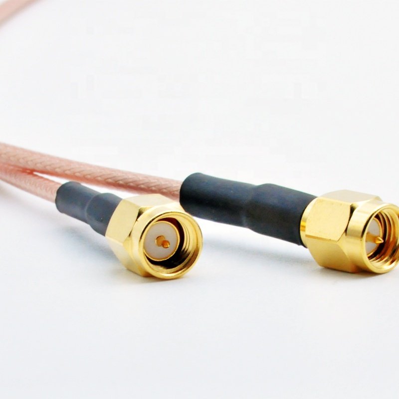 SMA male to SMA waterproof female connector crimp for RG316 cable
