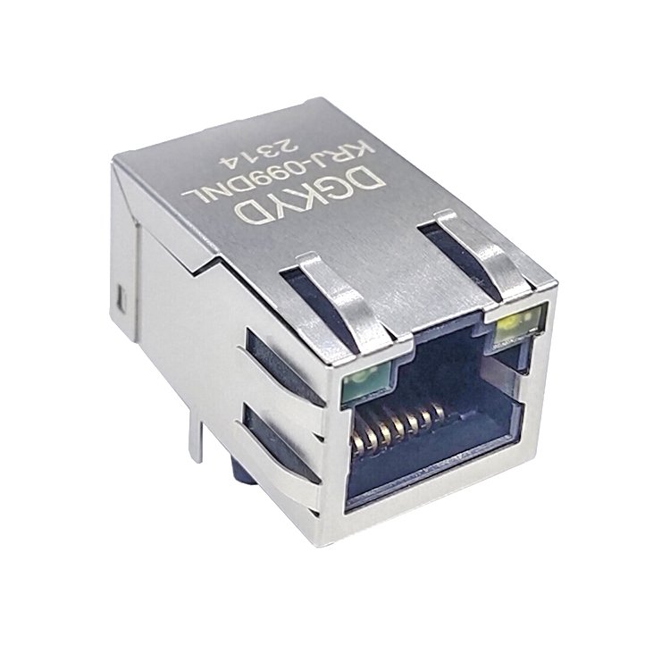 Integrated Magnetics RJ45 Connector Single Port Modular Jack Customized with Transformer