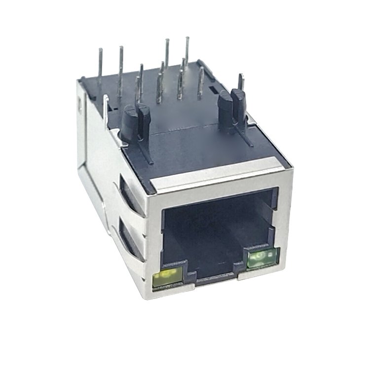 Integrated Magnetics RJ45 Connector Single Port Modular Jack Customized with Transformer
