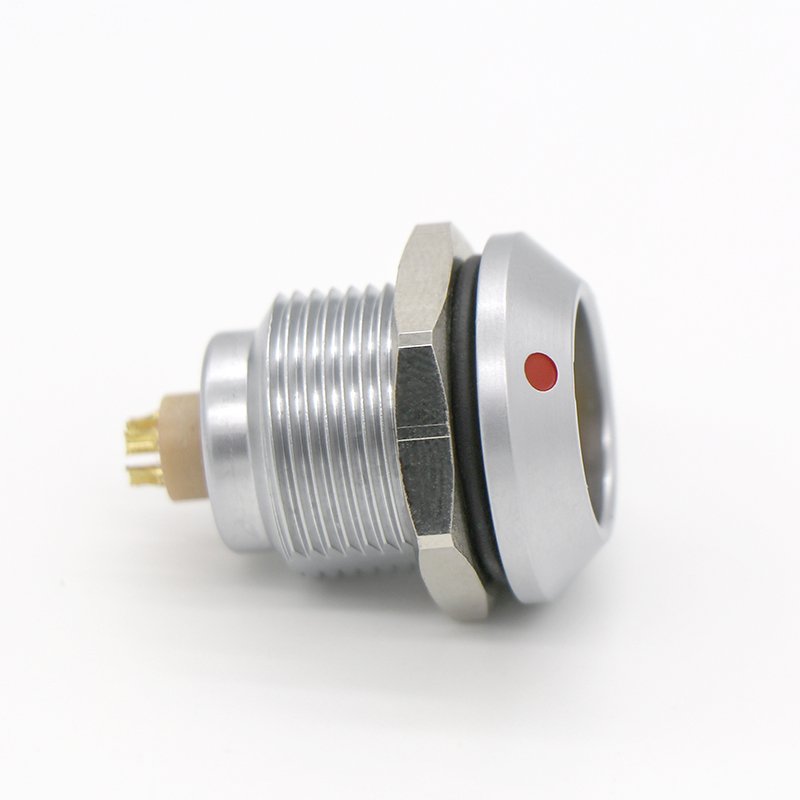 Factory Manufacture IP67 waterproof connectors K series fixed socket nut fixing push-pull connectors