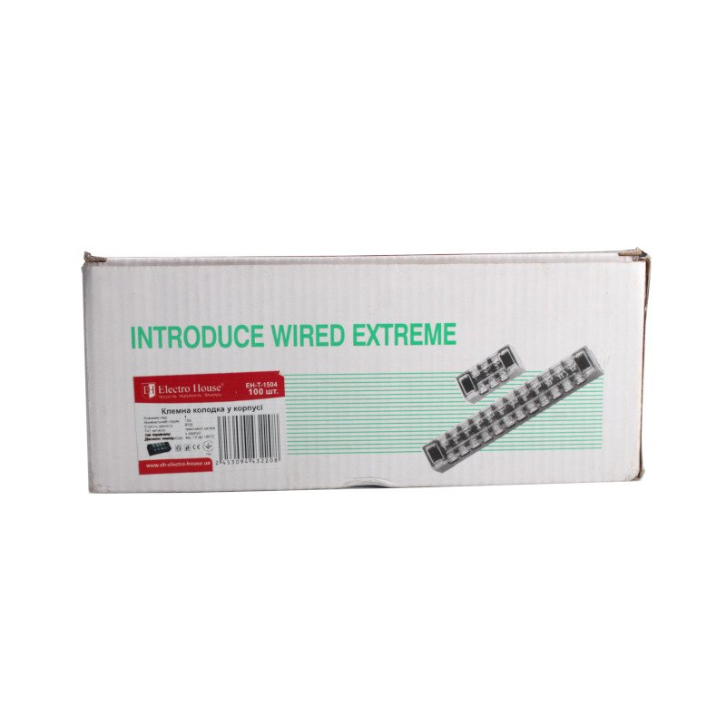 Hot Sale Terminal Block In Thermoplastic Case Electrical 15A IP20 With Screw 4 Pairs Terminal Block Connector High Quality