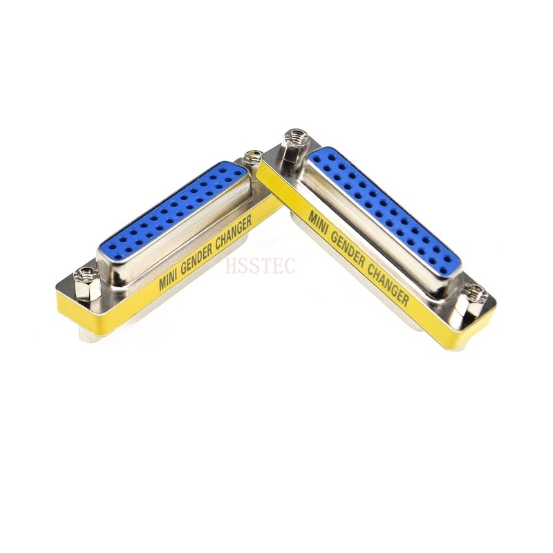 DB25 25pin FEMALE to FEmale serial port CONNECTOR D-Sub COM CONNECTORS 25 pin 25p Mini Gender Changer Adapter