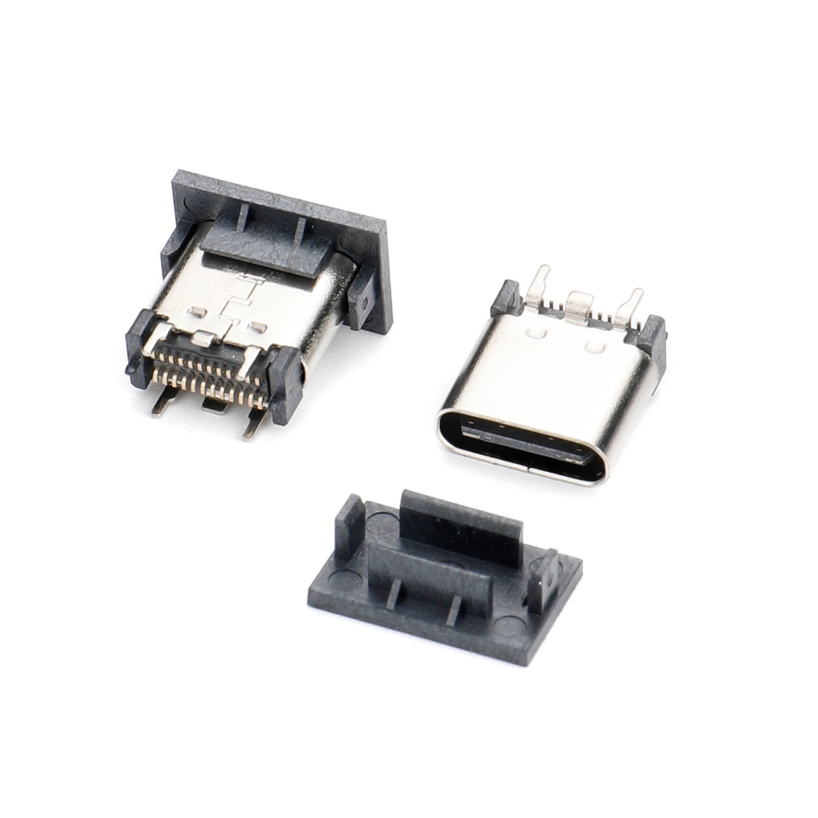 6 16 24 Pin usb 3.1 socket connector SMD usb to type c connector Vertical dip micro usb c connector socket