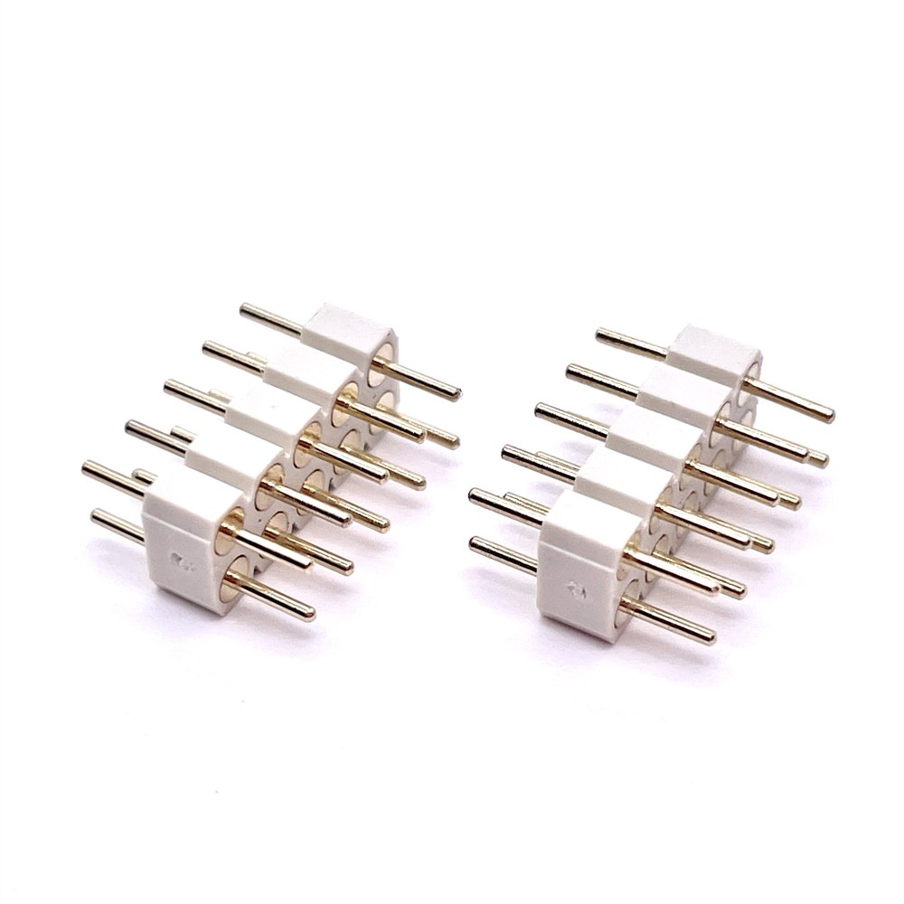 Soulin 2.54mm 10P dual row of pins Solid gold-plated pin light strip round pin connector Circular Needles