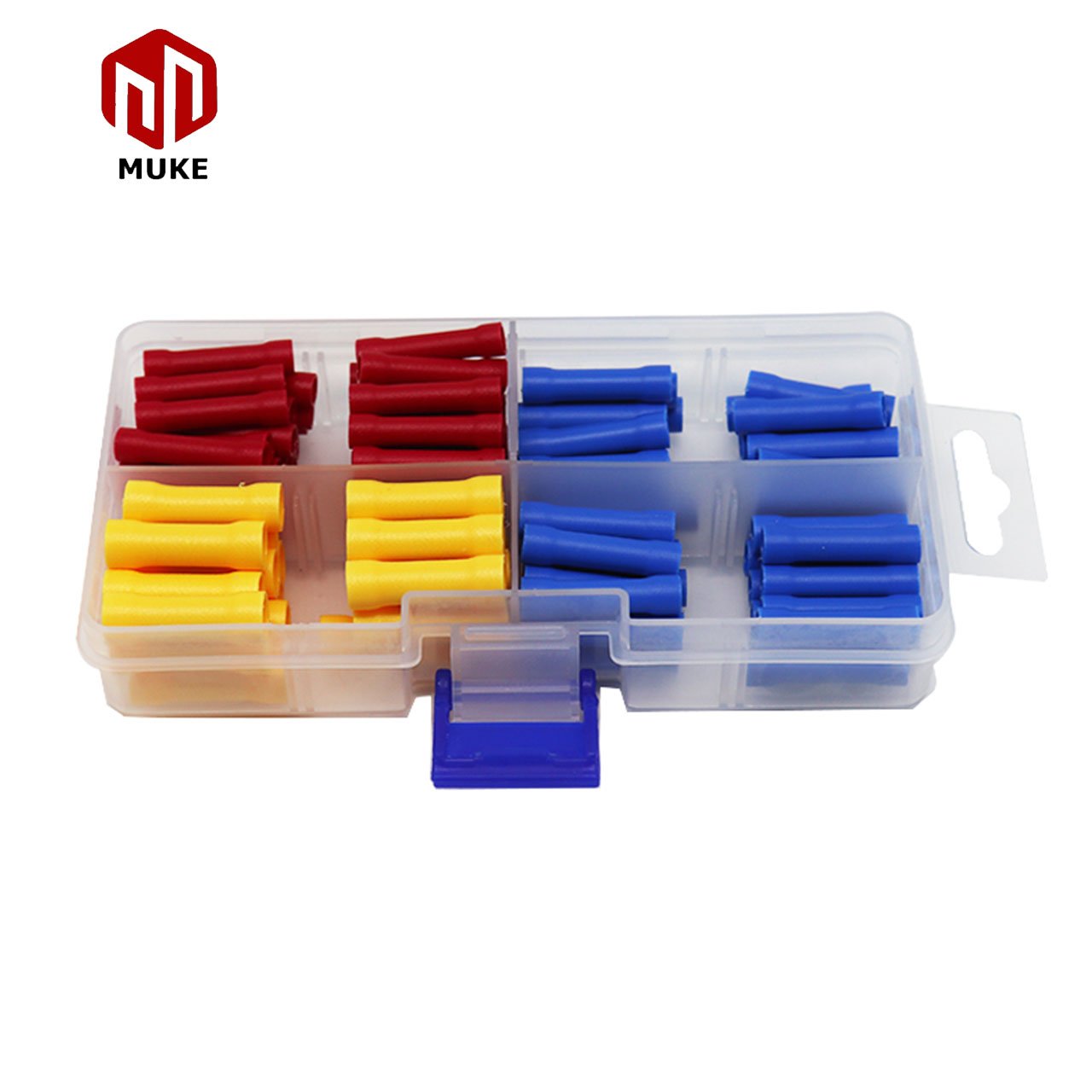 100pcs BV Insulated Wire Electrical Connectors - Butt/ring/spade/quick Disconnect - Crimp Terminals Connectors Assortment Kit