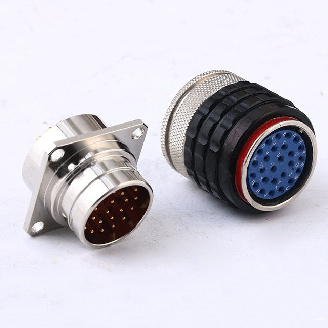 Manufacturers supply ECTA series 26pin connector Plugs and Receptacles Circular motor plug connectors Tail welding cables
