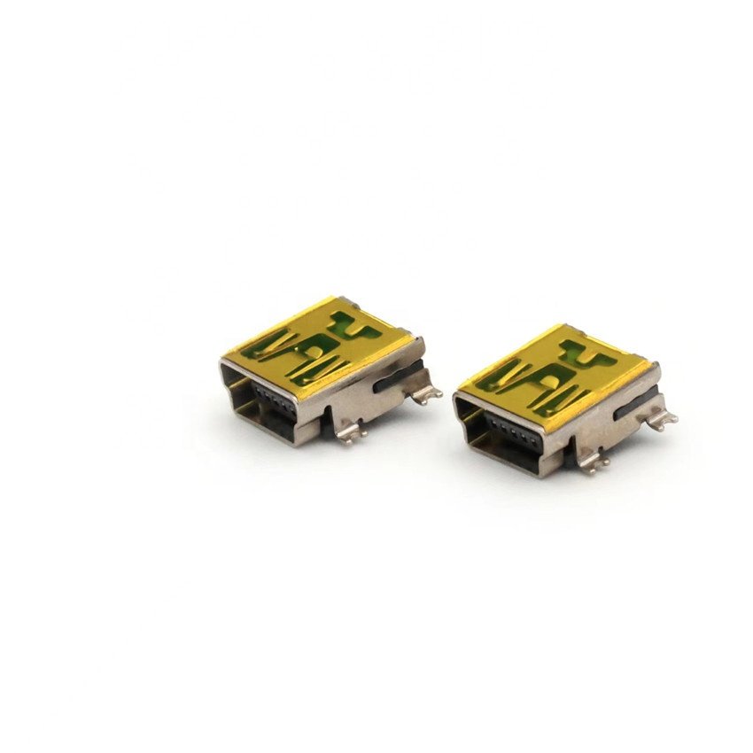 PCB Connector Mini USB 2.0 Type B SMT Horizontal 5 Contacts 5pin female type connector WR-COM