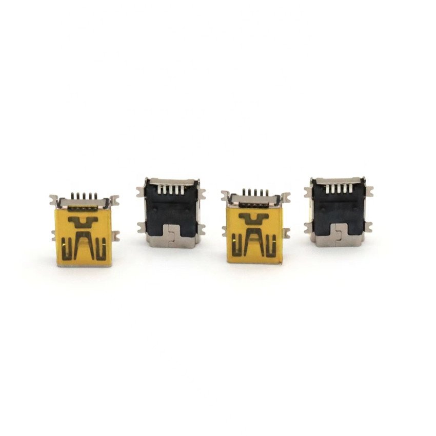 PCB Connector Mini USB 2.0 Type B SMT Horizontal 5 Contacts 5pin female type connector WR-COM