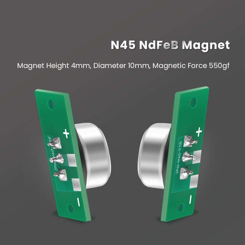 Circular 10mm Heavy Current 12V Male And Female Charging 5A Magnetic Connector PCB