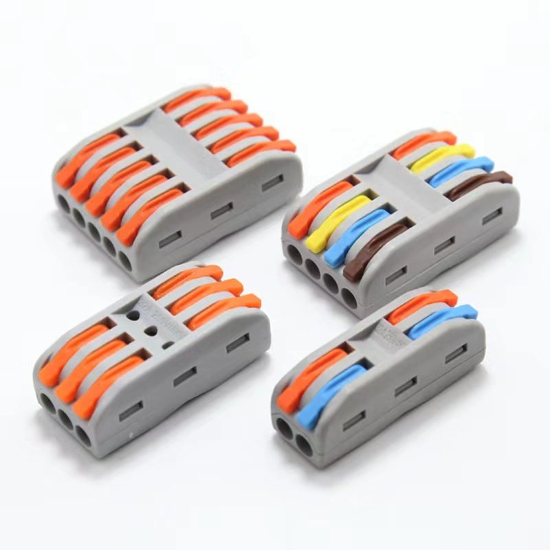 Universal Wiring Connector CH-812 Push-In Wire Connectors 2 In 2 Out Conductors Terminal quick splice wire connector