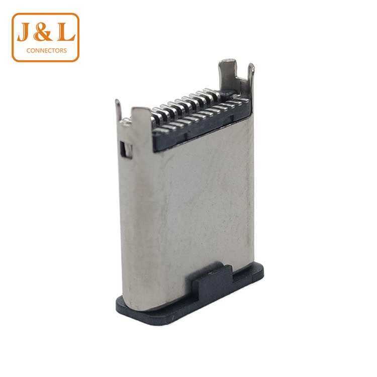 Hot 3.1 Male 24 Pin USB Plug Superspeed Board with 0.8mm Thickness USB Connector Type C 3.1 Straddle Mount for PCB Applications