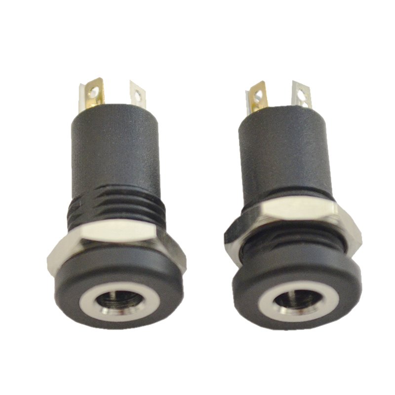 High Quality Customized 3-Pole 3.5 Female Audio Jack DC Plug Quality Copper and Plastic Material Electrical Connector Sockets