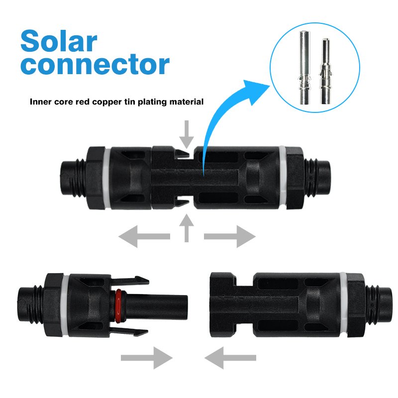 Shunkonn 1000V 1500V IP68 IP67 30A 50A DC solar pv cable wire solar panel connector for solar panel