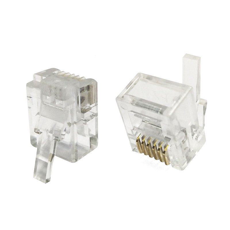 RJ12 6P6C Modular Connector male RJ11 6Pin Right Side Plug Compatible with LE.GO ev3 nxt robot motors