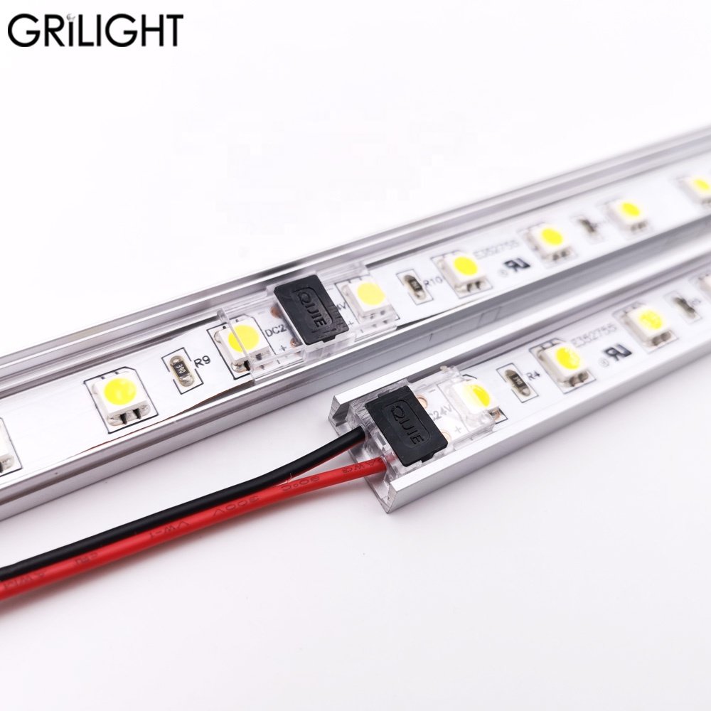 2020 beetle clip solderless 8mm 10mm 2pin small narrow Aluminium profile led strip connector for Aluminium channel