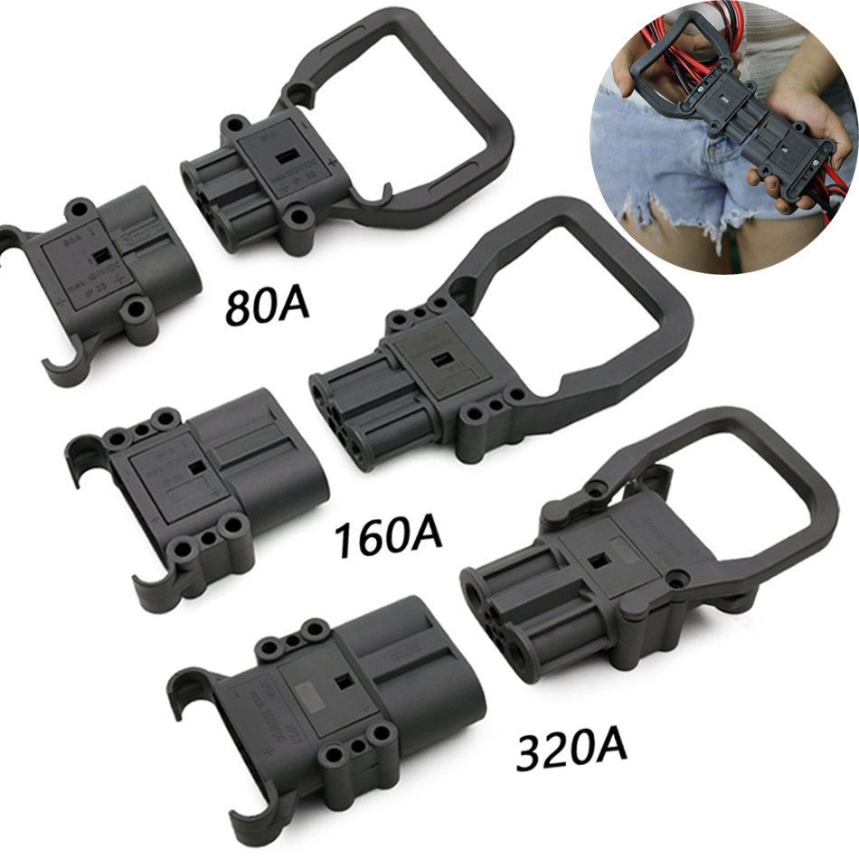 Factory Sale 80A 160A 320A 150V For REMA-Style Battery Connector Male/Female Forklift Connector Battery Charging industrial plug