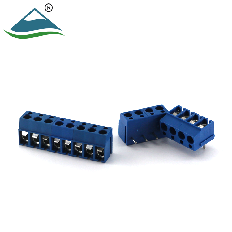 pcb screw terminal blocks electrical connectors 5.0mm pitch 250V 24A