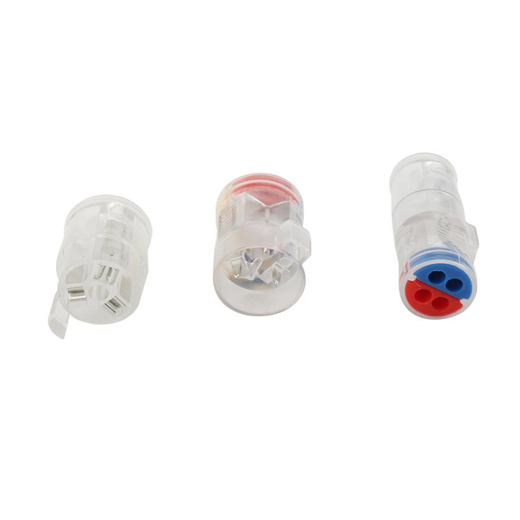 1 into 2 out Detachable Quick Connector Compact Conductor Terminal Block Universal Butt Type Wire Cable Connector