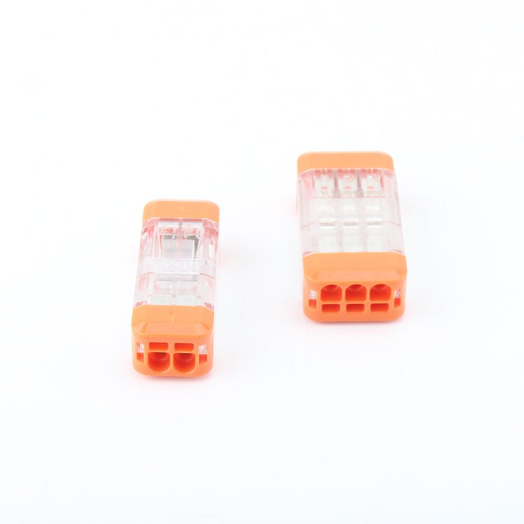1 into 2 out Detachable Quick Connector Compact Conductor Terminal Block Universal Butt Type Wire Cable Connector