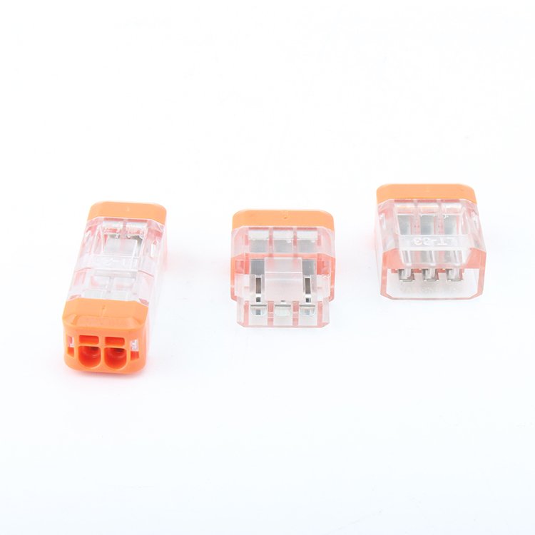 1 into 2 out Detachable Quick Connector Compact Conductor Terminal Block Universal Butt Type Wire Cable Connector
