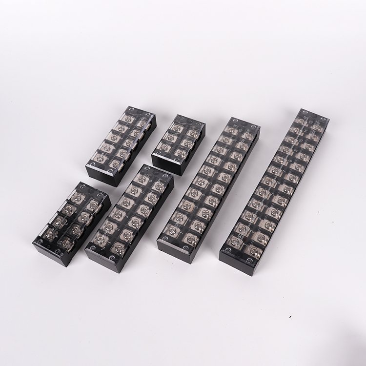 600V 25A Dual Row 6 Positions Screw Terminal Electric Barrier Strip Block Wire Cord Connector