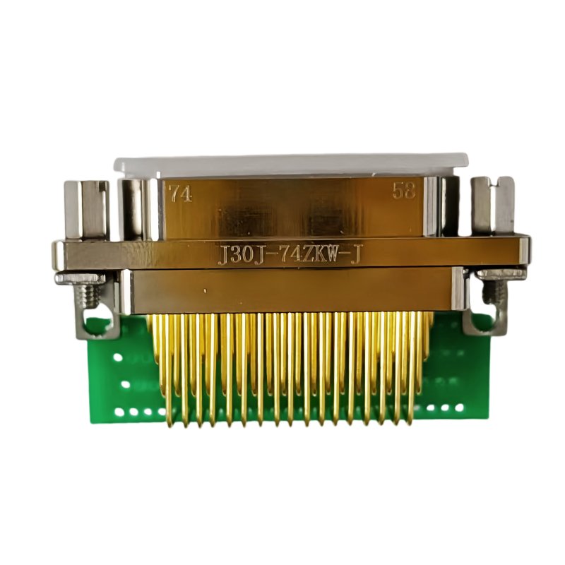 micro-D J30J-74ZK miniaturized rectangular communication cable connectors