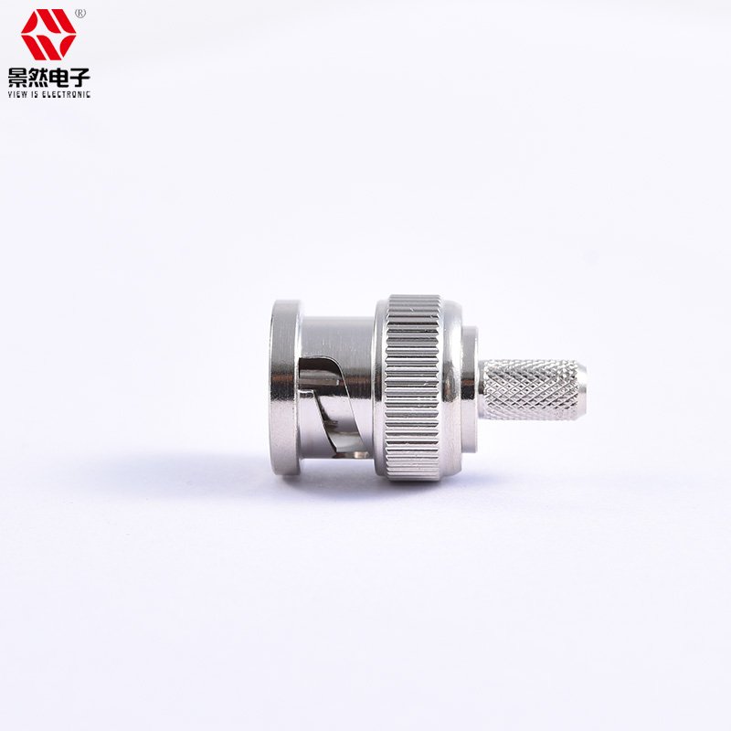 sell full brass Video monitoring BNC connector crimp syv75-3 cable 2ghz 75Ohm straight male BNC Audio and video connector
