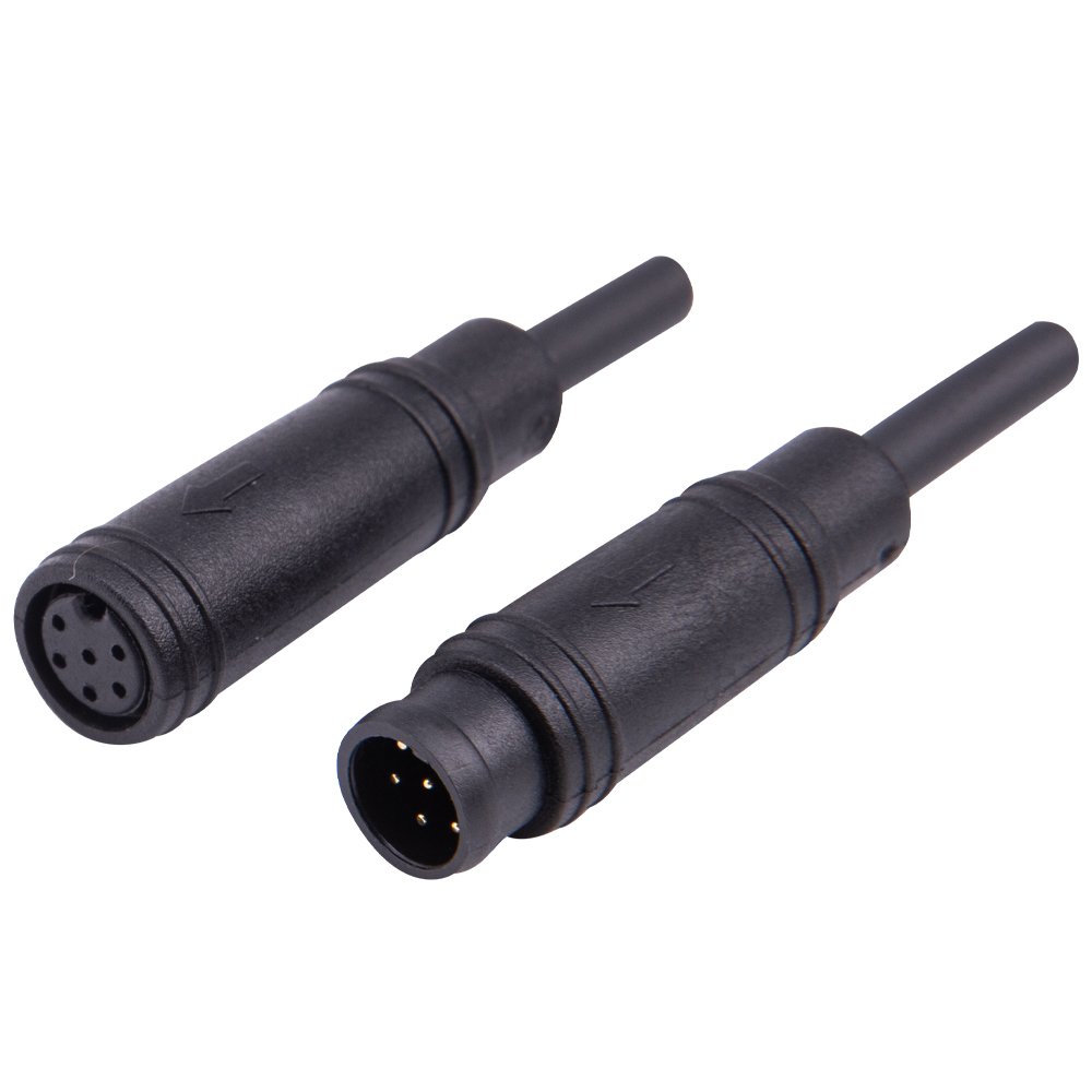 M8 M7 M6 Small PVC 2 3 4 5 6 Pin IP65 Mini Male and Female Waterproof Cable Battery Connector Plug for Ebike