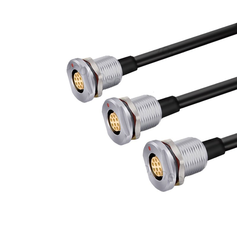 ECG.0B.305.CLL Circular Connector ECG 0B 1B 2B with cable assembly
