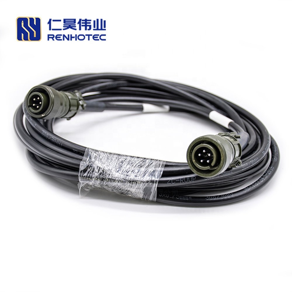 5 Pin 14S MS3106A 14S-5P Pin and Jack Connector Male to Male Cable
