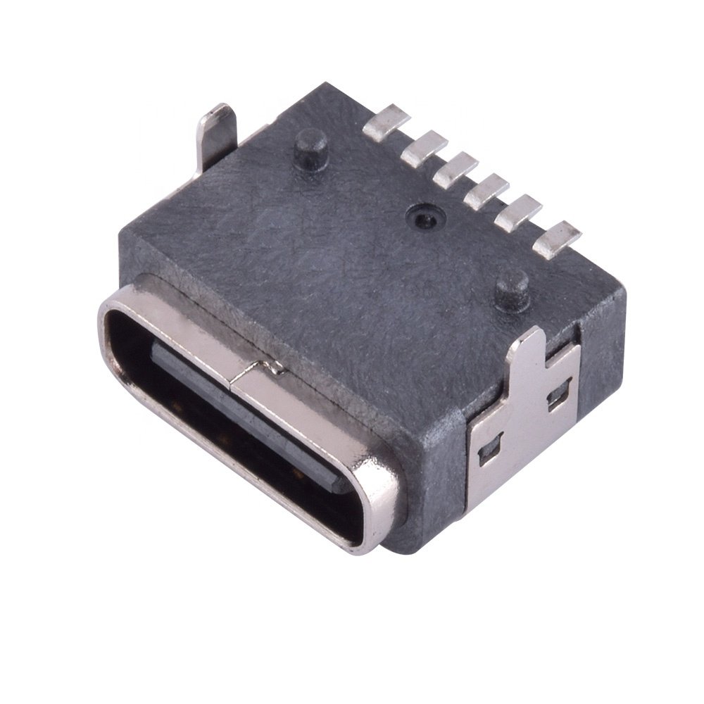 Manufacturer Submersible Grade Waterproofing ip68 USB TYPE C 6P SMD Female Connector Waterproof