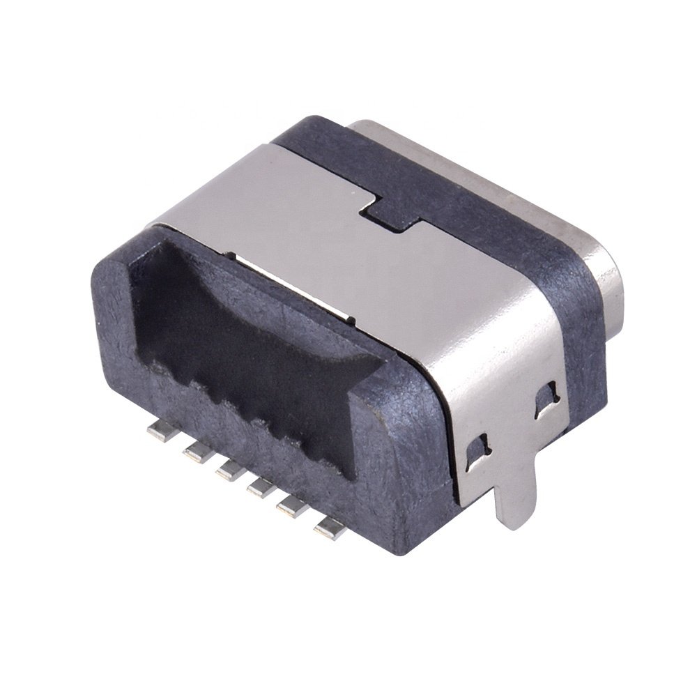 Manufacturer Submersible Grade Waterproofing ip68 USB TYPE C 6P SMD Female Connector Waterproof