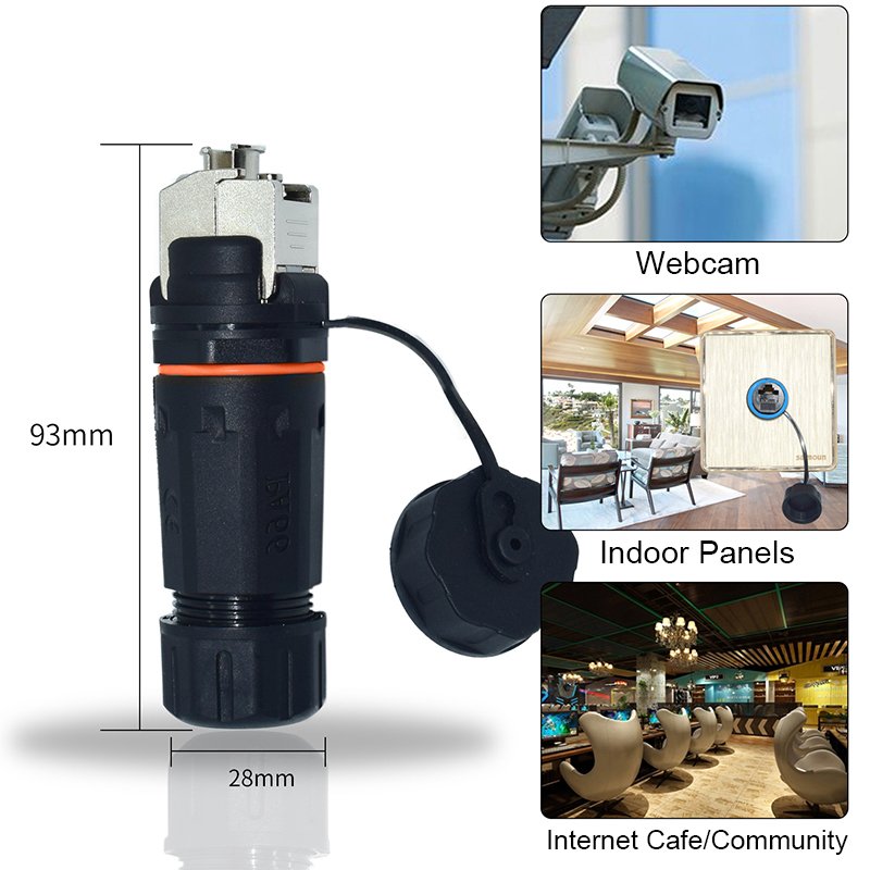 Best Quality Waterproof RJ45 Connector | IP68 CAT6 | Lan Ethernet Webcam CCTV POE | Whole Sale Price | No tool need